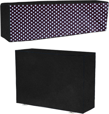 AAVYA UNIQUE FASHION Air Conditioner  Cover(Width: 101.6 cm, White,Brown)