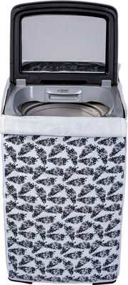 Vintage Pro Top Loading Washing Machine  Cover(Width: 55 cm, Black , White)