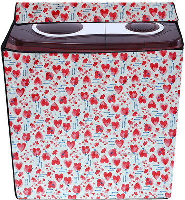 AAVYA UNIQUE FASHION Semi-Automatic Washing Machine  Cover(Width: 82 cm, Multicolor)