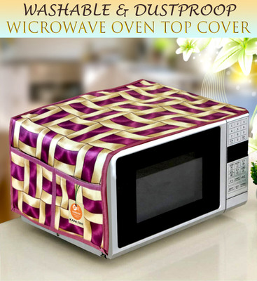 Kanushi Industries Microwave Oven  Cover(Width: 38 cm, Purple)
