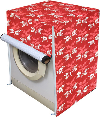 Woah Front Loading Washing Machine  Cover(Width: 58.4 cm, Red Leaf)
