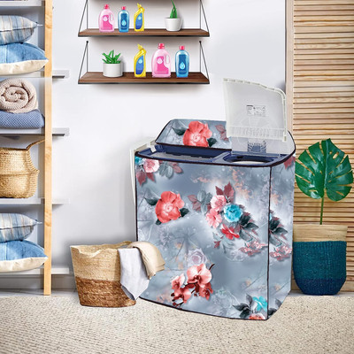 NISH CRAFT Semi-Automatic Washing Machine  Cover(Width: 72 cm, MULTI COLOUR)