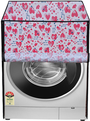 Archistylo Front Loading Washing Machine  Cover(Width: 66 cm, Pinkish, Red)