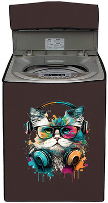 Delideal Top Loading Washing Machine  Cover(Width: 65 cm, Maroon)