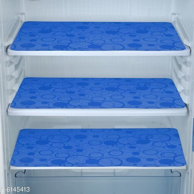 Trendy Rabbit Fridge Mat(Width: 32 cm, Multicolor, Red)