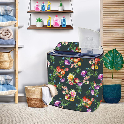 NISH CRAFT Semi-Automatic Washing Machine  Cover(Width: 44.5 cm, MULTI COLOUR)