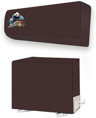 ME AND ME Air Conditioner  Cover(Width: 112 cm, Brown)