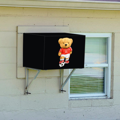 JM Homefurnishings Air Conditioner  Cover(Width: 67 cm, Black)