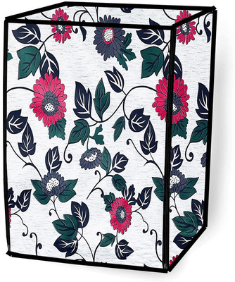 JM Homefurnishings Front Loading Washing Machine  Cover(Width: 69 cm, Blue, Pink)