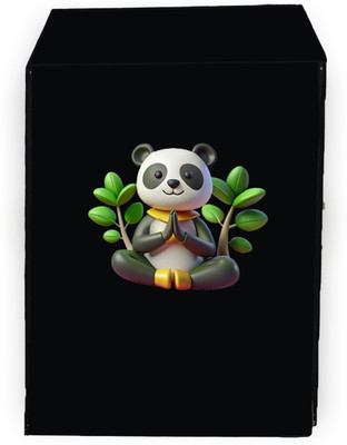 Amodori Front Loading Washing Machine  Cover(Width: 69 cm, Black, Green)