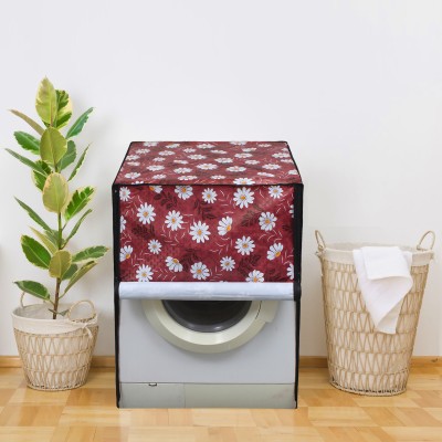 Glassiano Front Loading Washing Machine  Cover(Width: 60.96 cm, Maroon)