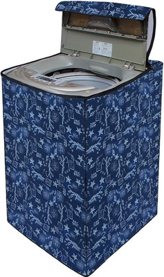 HomeStore-YEP Top Loading Washing Machine  Cover(Width: 56.1 cm, Blue White)