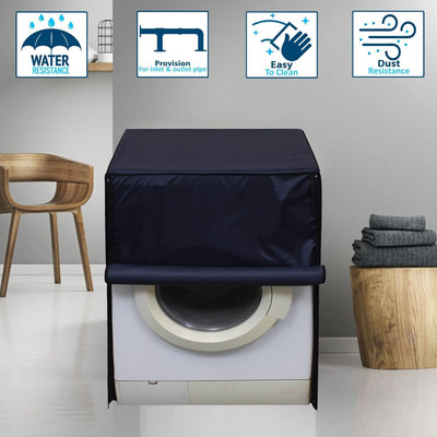 Aamaya Store Front Loading Washing Machine  Cover(Width: 60 cm, Navy Blue)