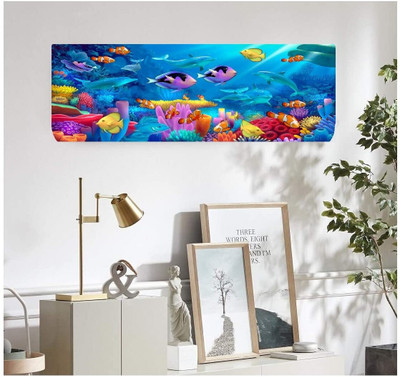 TURIYA Air Conditioner  Cover(Width: 97 cm, Multicolor)