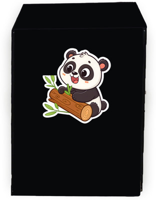Amodori Front Loading Washing Machine  Cover(Width: 63 cm, Black, Brown)