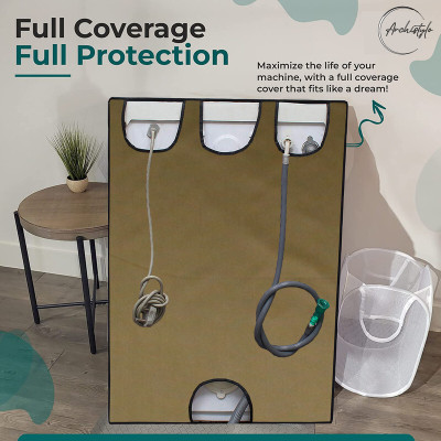Archistylo Front Loading Washing Machine  Cover(Width: 69 cm, Gold)