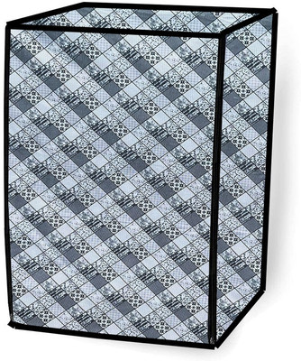 JM Homefurnishings Front Loading Washing Machine  Cover(Width: 60 cm, Gray, White)