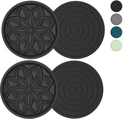 Zibuyu Round Diatomite Coaster Set(Pack of 4)
