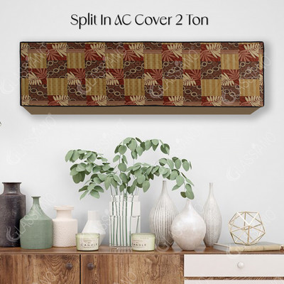 Glassiano Air Conditioner  Cover(Width: 114.3 cm, Gold)