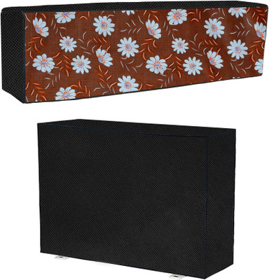 AAVYA UNIQUE FASHION Air Conditioner  Cover(Width: 101.6 cm, Brown,White)