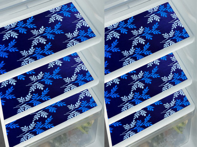 Crosmo Fridge Mat(Width: 28 cm, Blue)