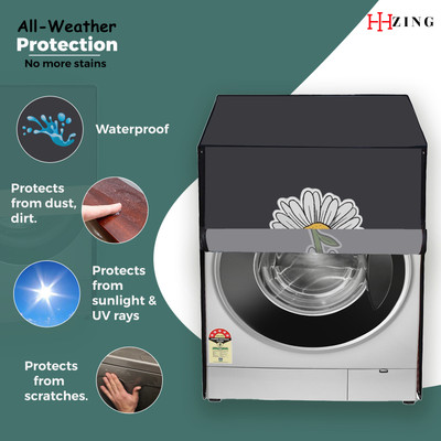 Hizing Front Loading Washing Machine  Cover(Width: 64 cm, Grey)
