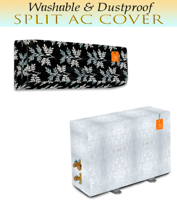 RELOOK INDUSTRIES Air Conditioner  Cover(Width: 112 cm, Black, trasparent)