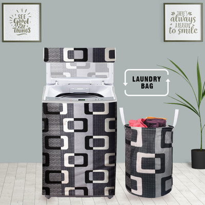 E-Retailer Top Loading Washing Machine  Cover(Width: 58 cm, Black)