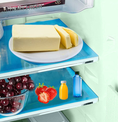 KUBER INDUSTRIES Fridge Mat(Width: 56 cm, Blue)