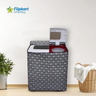 Flipkart SmartBuy Semi-Automatic Washing Machine  Cover(Width: 83 cm, Grey, Silver)