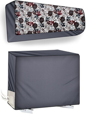 The Furnishing Tree Air Conditioner  Cover(Width: 114.3 cm, Set of 2 Ton Split AC Cover)