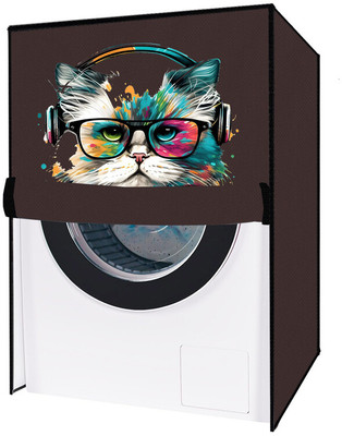 Delideal Front Loading Washing Machine  Cover(Width: 69 cm, Brown)