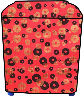 Delideal Semi-Automatic Washing Machine  Cover(Width: 67 cm, Yellow, Red)