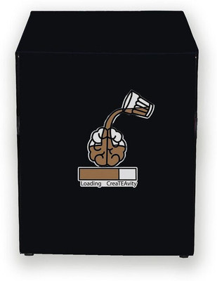 Hizing Front Loading Washing Machine  Cover(Width: 62 cm, Black, Brown)