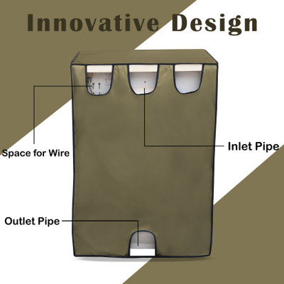 Glory Care Front Loading Washing Machine  Cover(Width: 60 cm, Beige)