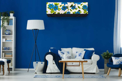 Delideal Air Conditioner  Cover(Width: 45 cm, Green, Blue)