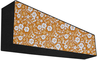 AAVYA UNIQUE FASHION Air Conditioner  Cover(Width: 101.6 cm, White,Yellow)