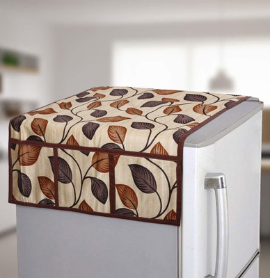 E-Retailer Refrigerator  Cover(Width: 53 cm, Brown)