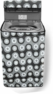 VP Creation Top Loading Washing Machine  Cover(Width: 55 cm, Black and Cream Polka)