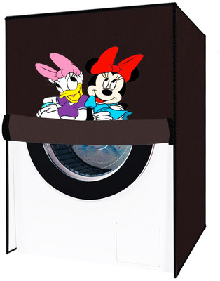 Delideal Front Loading Washing Machine  Cover(Width: 54 cm, Brown)