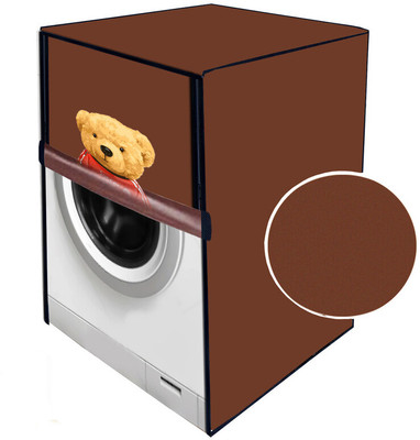 JM Homefurnishings Front Loading Washing Machine  Cover(Width: 66 cm, Brown)