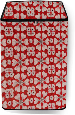 KVER KINGMATTERS Top Loading Washing Machine  Cover(Width: 55 cm, Red, Pink)