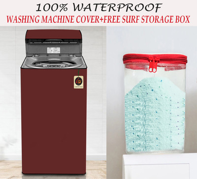 Comfort House Top Loading Washing Machine  Cover(Width: 55 cm, Maroon)