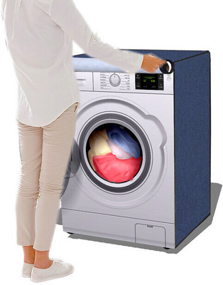 Decorly Furnishings Front Loading Washing Machine  Cover(Width: 63 cm, MALTICOLOUR)