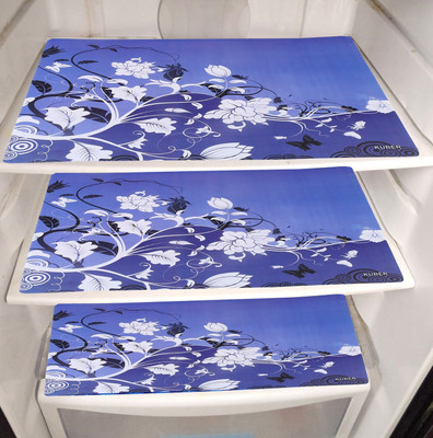 KUBER INDUSTRIES Fridge Mat(Width: 46 cm, Blue)