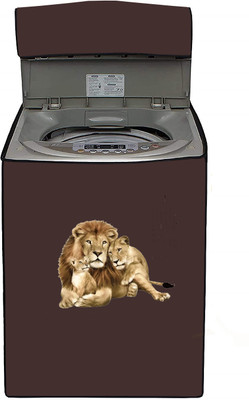 SIMSSOLUTIONS Top Loading Washing Machine  Cover(Width: 66.6 cm, Brown)