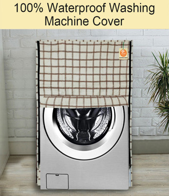 Flipkart SmartBuy Front Loading Washing Machine  Cover(Width: 55 cm, Brown, Maroon)
