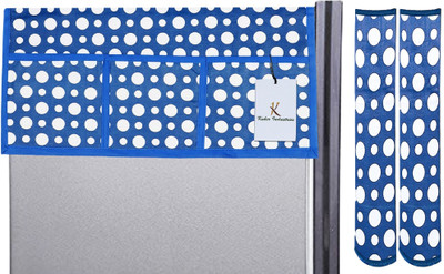 KUBER INDUSTRIES Refrigerator  Cover(Width: 56 cm, Blue)