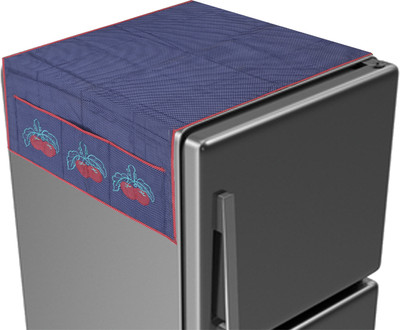 KUBER INDUSTRIES Refrigerator  Cover(Width: 98 cm, Blue)