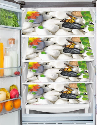 REVEXO Fridge Mat(Width: 32 cm, Orange, Red)